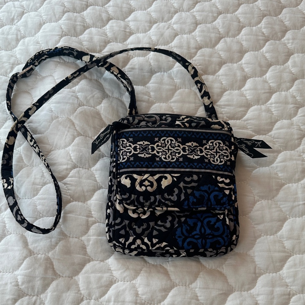 Vera Bradley Black and Blue Crossbody Bag